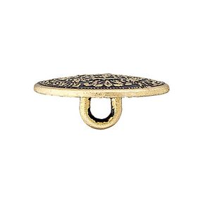 Metallknapp-set med kedja - guld metallisk, 