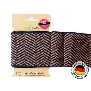 EKOLOGISKA STICKADE MUDDAR CUFF ME ICON GLOW  [140 CM | 8 CM]  | Albstoffe | Hamburger Liebe, 