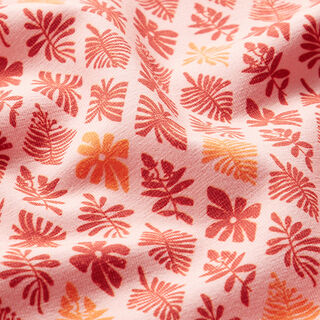 GOTS Bomullsjersey Fyrpass | Tula – rosa/terracotta, 