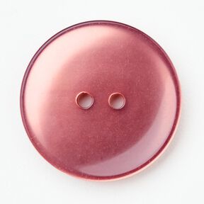 2-hålsknapp blank [Ø 25 mm] – mörk gammalrosa, 