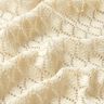 Stickat tyg Crochette – yllevit,  thumbnail number 3