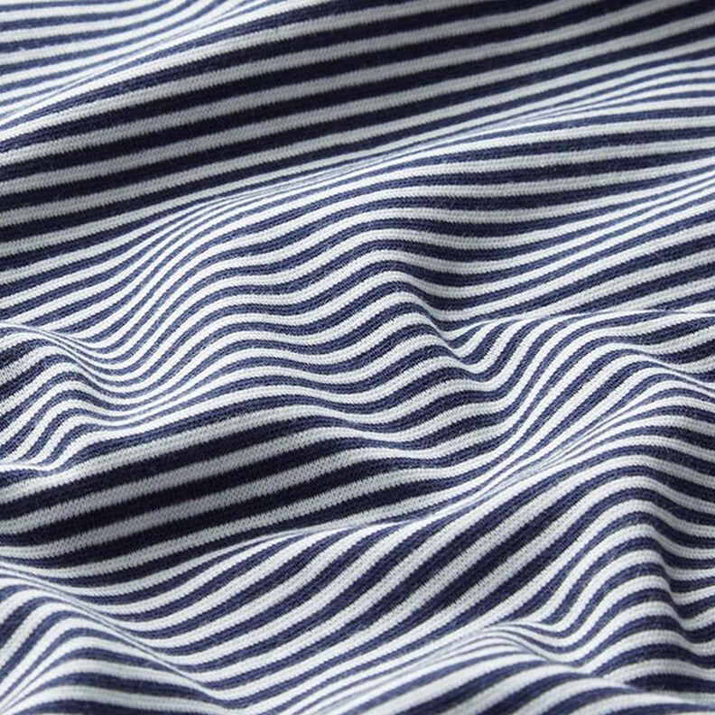 Mudd- och tubtyger smala spiraler – marinblått/vit,  image number 2
