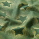 Bomullstyg Poplin stjärnor guldstoft – grön/guld,  thumbnail number 2