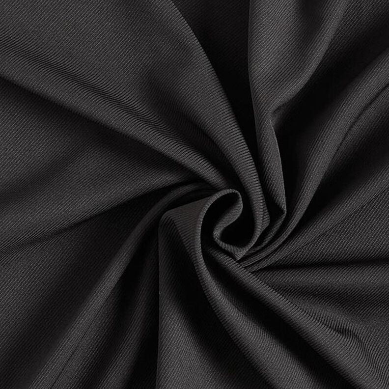 Blustyg elastiskt på längden twillväv – svart,  image number 1