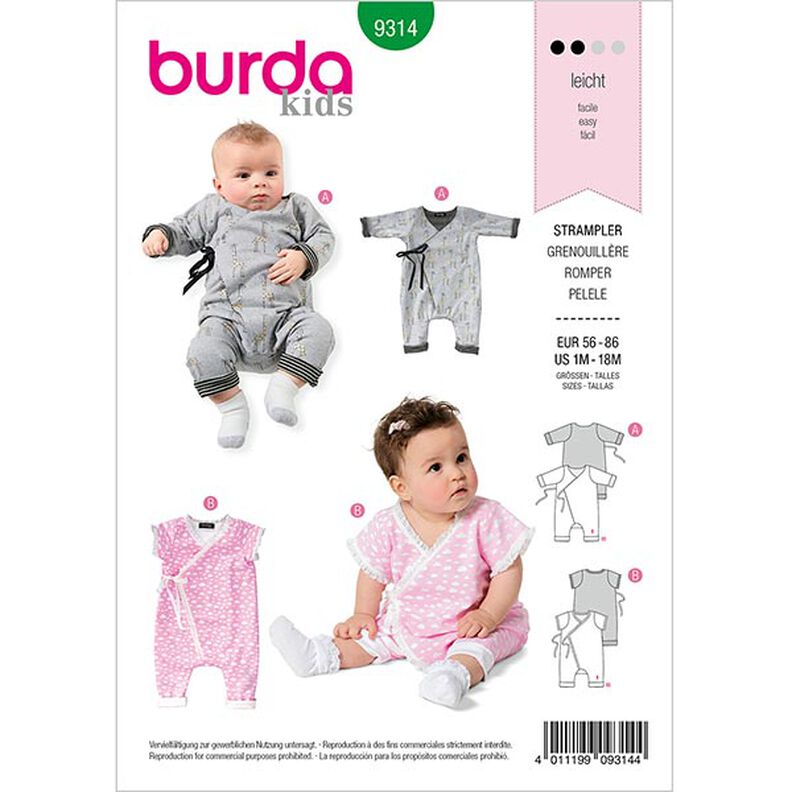 Sparkdräkt, Burda 9314 | 56-86,  image number 1