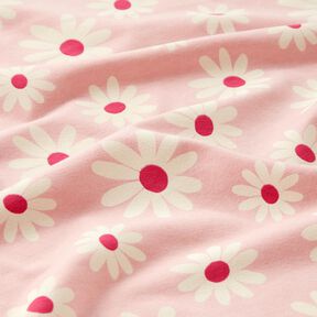 Bomullsblandning Jersey småblommor – rose, 