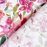 Viskostyg akvarell-vårblommor – vit/pastellviolett,  thumbnail number 4