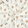 Bomullsjersey Djur i skogen Digitaltryck | Poppy Fabrics – elfenbensvit/anemon,  thumbnail number 3