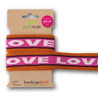 GOTS Band av ekologisk jacquard STRIPE ME ICON [200 cm | 3,5 cm] | Albstoffe | Hamburger Liebe, 