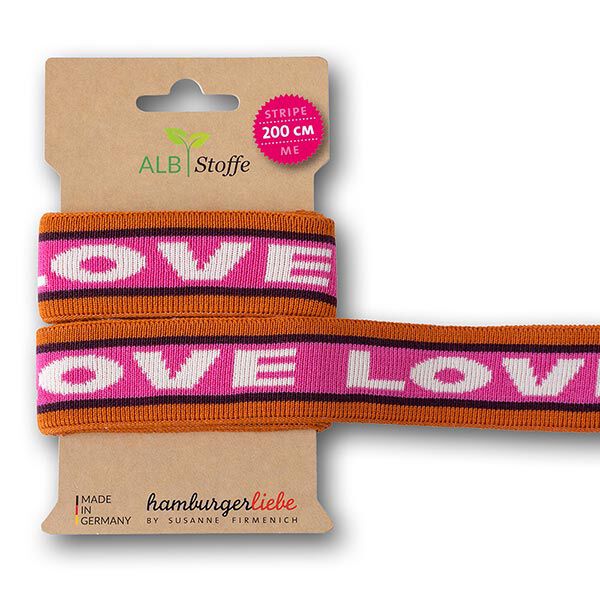 GOTS Band av ekologisk jacquard STRIPE ME ICON [200 cm | 3,5 cm] | Albstoffe | Hamburger Liebe,  image number 1