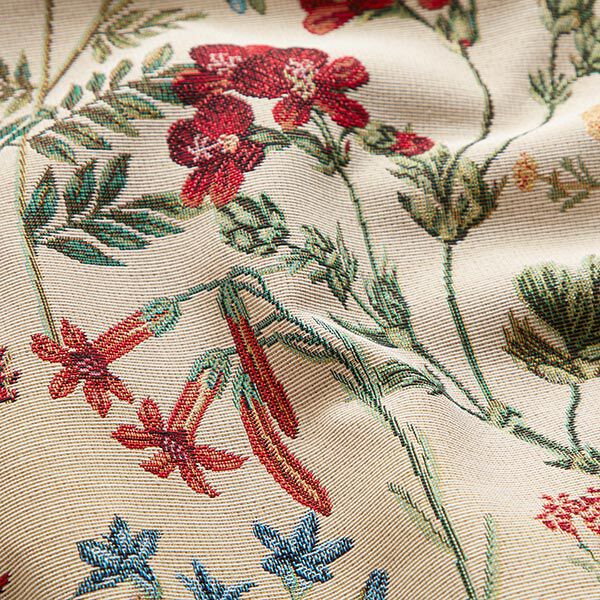 Dekorationstyg Gobeläng Blomsteräng – beige,  image number 2