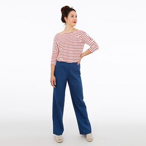 FRAU ELENA - enkla byxor med raka ben, Studio Schnittreif | XS - XXL, 
