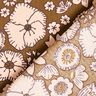 Bomullstyg Kretong Retroblommor – oliv/rose,  thumbnail number 4
