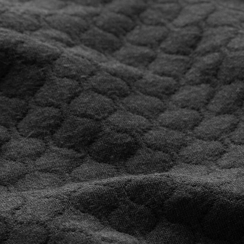 Quiltad jersey vågor – svart, image number 3