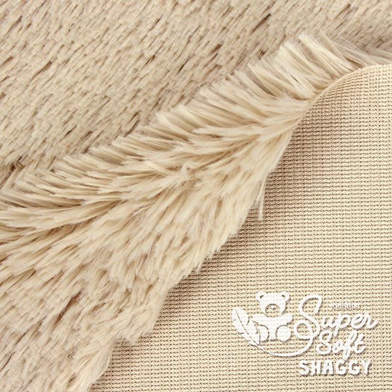 Lurvig plysch SHAGGY [1 M X 0,75 M | Flor: 20 MM] - ljusbeige | Kullaloo,  image number 3