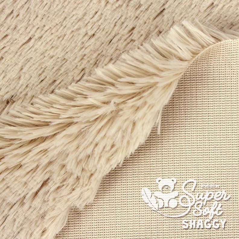 Lurvig plysch SHAGGY [1 M X 0,75 M | Flor: 20 MM] - ljusbeige  | Kullaloo,  image number 3