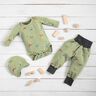 Bomullsjersey Glada dinosaurier – gråbeige,  thumbnail number 6