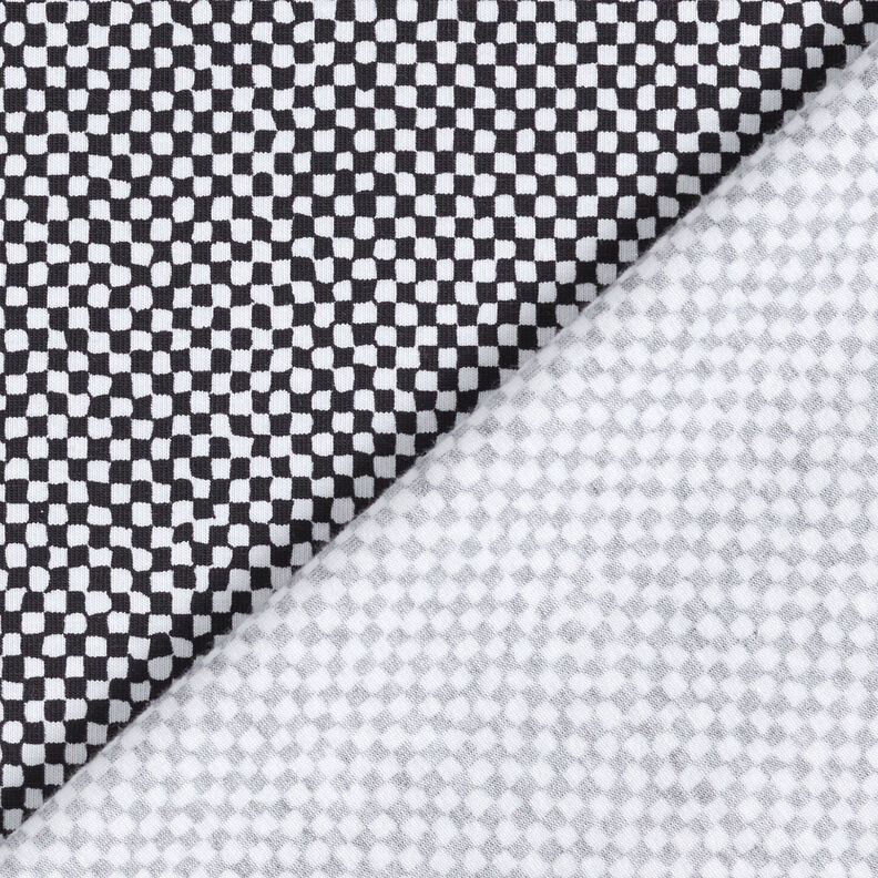 GOTS Bomullsjersey Minirutor | TCC x LOOKS by Wolfgang Joop – svart/vit,  image number 6