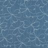 Jeans Jacquard blommor | Poppy Fabrics – jeansblå,  thumbnail number 1