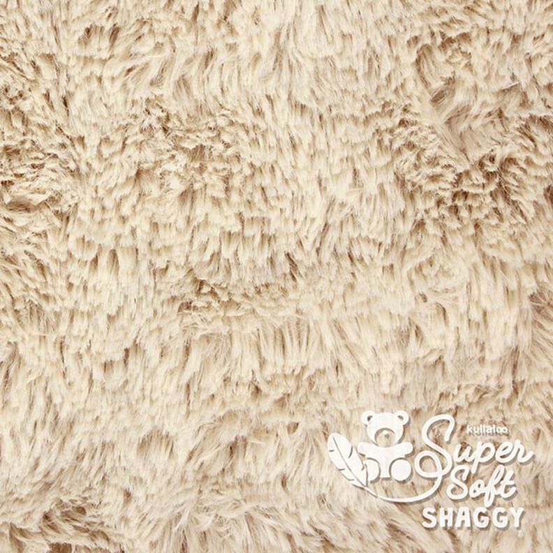 Lurvig plysch SHAGGY [1 M X 0,75 M | Flor: 20 MM] - ljusbeige | Kullaloo,  image number 2