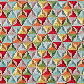 Dekorationstyg Gobeläng prisma – kaminrött/ljusblått, 