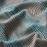 Viskosblandning glencheck – turkos/svart,  thumbnail number 2