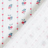 Muslin/Dubbel-krinkelväv Traditionella blommor | by Poppy vit/hallon,  thumbnail number 4