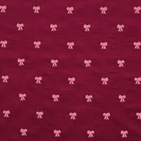 Babymanchester broderade rosetter | Poppy Fabrics – karminröd, 