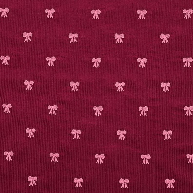 Babymanchester broderade rosetter | Poppy Fabrics – karminröd, image number 1