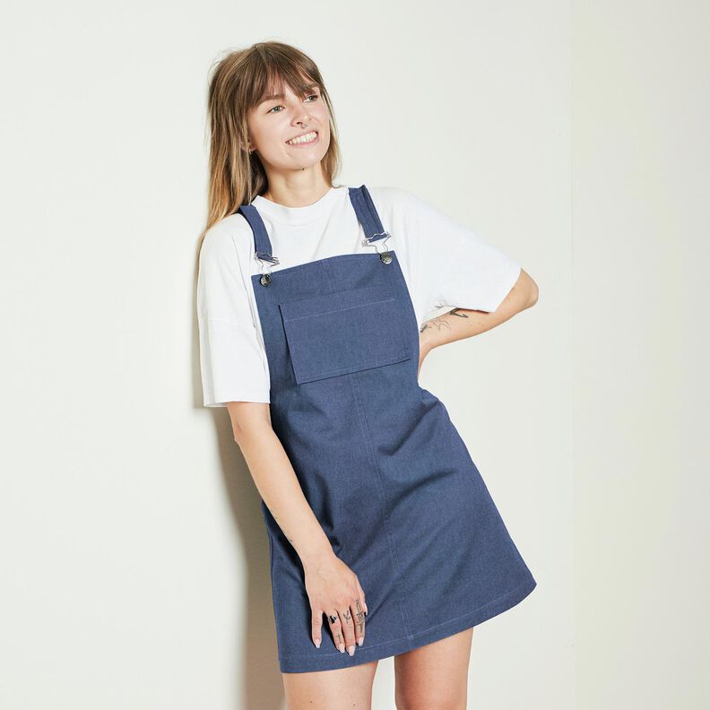 bomullsdenim tunn – blå,  image number 6