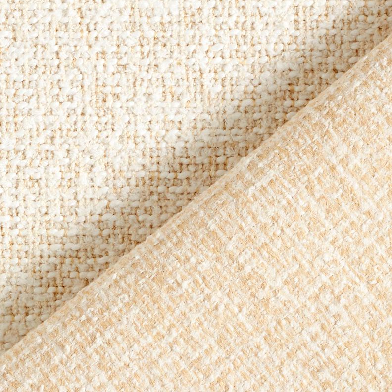 Stoppningstyg färgglatt vävt tyg – yllevit/beige,  image number 3