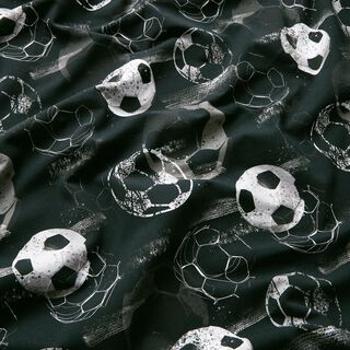 Bomullsjersey Fotbollsmål | Glitzerpüppi – svart/grått, 