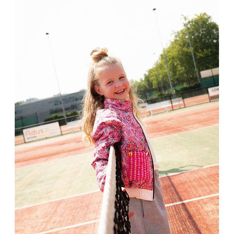 Quiltat tyg Dubbelsidigt romber | Poppy Fabrics – intensiv rosa/grangrön,  image number 7