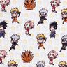 Bomullspoplin Chibi Naruto Licenstyg – vit,  thumbnail number 1