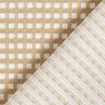Jacquard jersey viskosmix små rutor – beige/vit,  thumbnail number 4