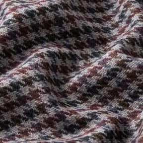 Rocktyg Woll-Mix liten hundtandsformad – merlot/silver, 
