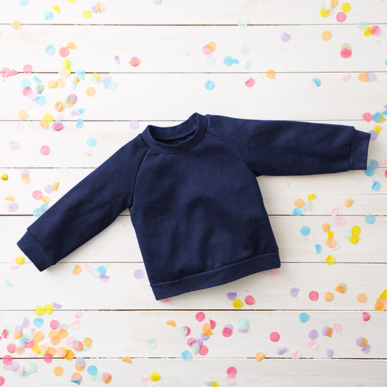 Mjuk sweat färgglada färgstänk – marinblå,  image number 6