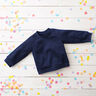 Mjuk sweat färgglada färgstänk – marinblå,  thumbnail number 6