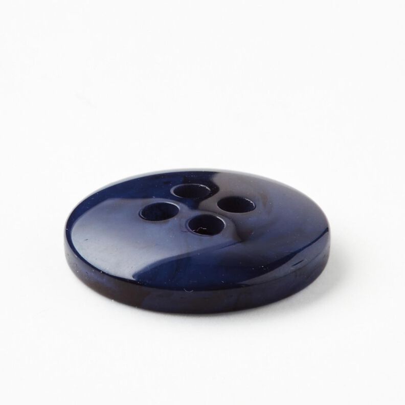 4-hålsknapp marmorerad [Ø 15 mm] – indigo,  image number 3
