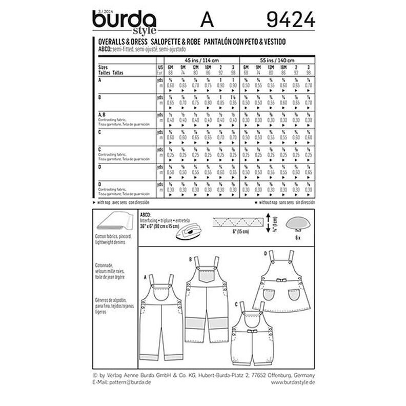 Byxdress / Byxkjol, Burda 9424, image number 6