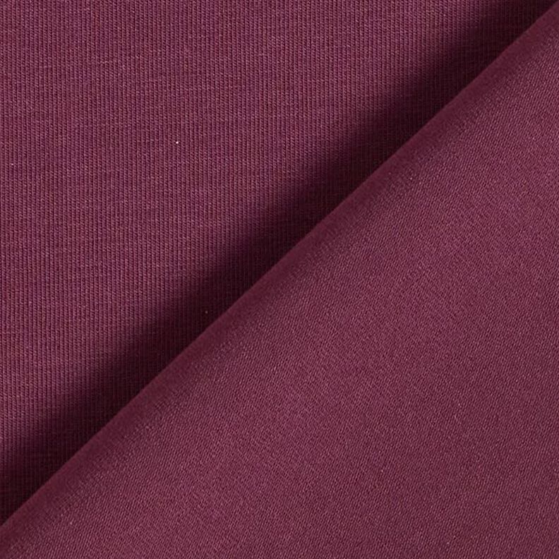 GOTS Bomullsjersey | Tula – aubergine,  image number 3