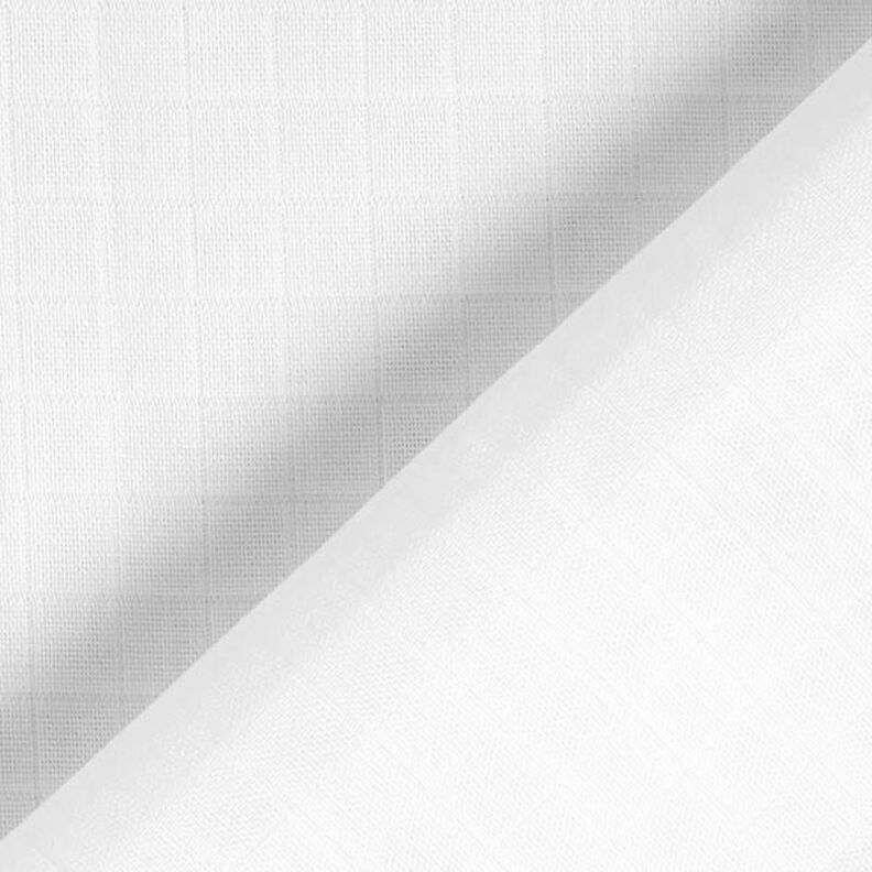 Muslin/Dubbel-krinkelväv Små rutor Dubbelsidigt – vit,  image number 4