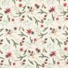 Dekorationstyg Jacquard Lurex grankvistar – natur/guld,  thumbnail number 1