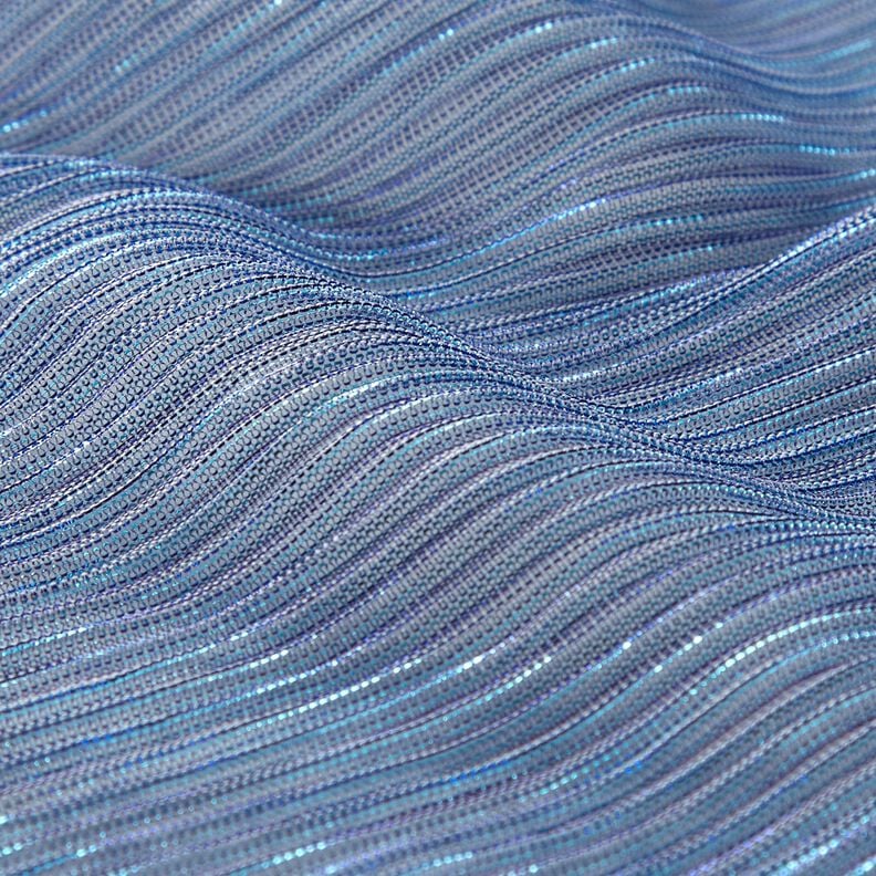 genomskinliga plissé-glitterränder – blå,  image number 2