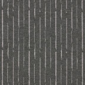 Stickad jacquard Trasiga ränder – granit/yllevit, 