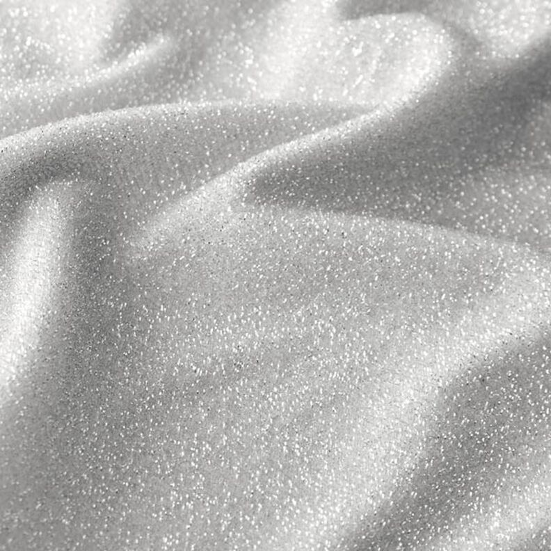 Jerseytyg silver metallicglitter Glamour – silver metallic,  image number 2