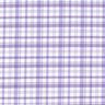 Bomullsstretch rutor – vit/lavender,  thumbnail number 1
