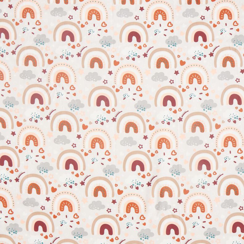 Poplin regnbåge – ljusbeige,  image number 1