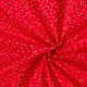 Bomullstyg Poplin fina prickar – rött/guld,  thumbnail number 3