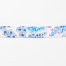 Fransband Blommor [30 mm] – vit/blå,  thumbnail number 2